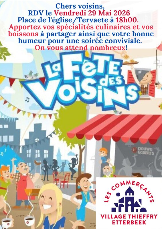 Loisirs Fête voisins etterbeek thieffry