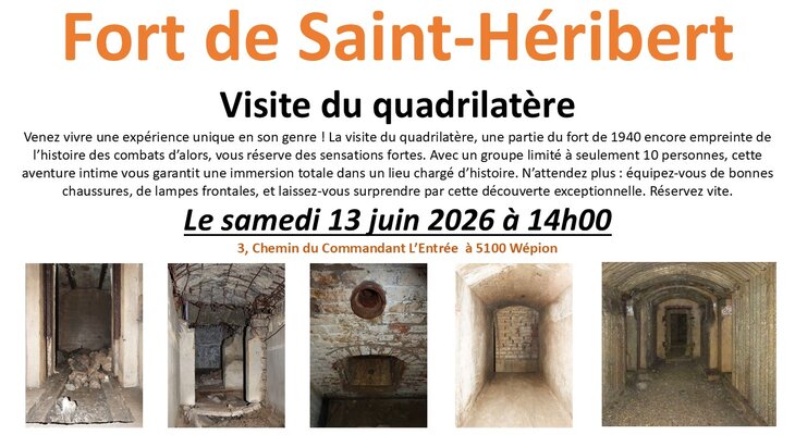 Loisirs Visite quadrilatère Fort Saint-Héribert