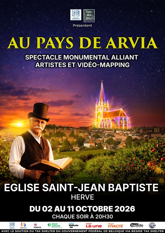 Spectacles Au pays Arvia spectacle monumental  alliant artistes vidéo-mapping