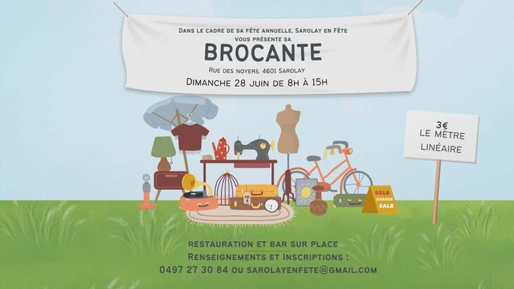  3ème brocante Sarolay Fête