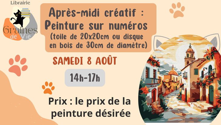 Stages,cours Après-midi créatif : peinture numéros