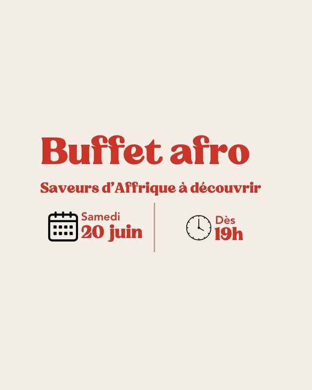 Loisirs Buffet afro