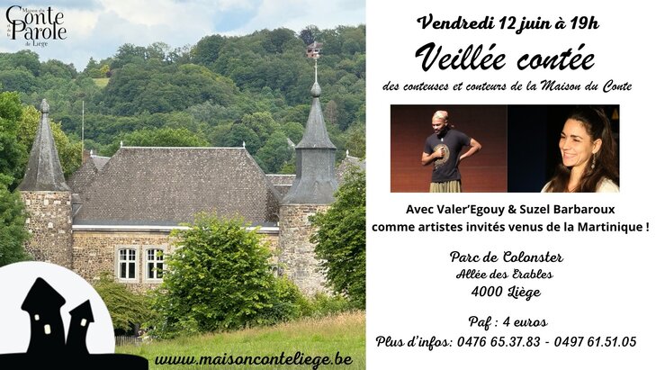 Spectacles Veillée contée, scène ouverte, organisée la Maison Conte Liège