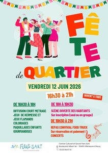 Spectacles Fête quartier Flers Sart