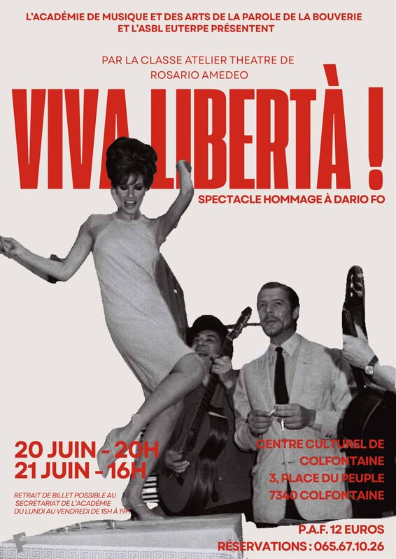 Spectacles Théâtre:  Viva liberta 