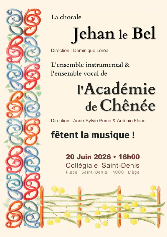 Concerts Concert la chorale Jehan Bel
