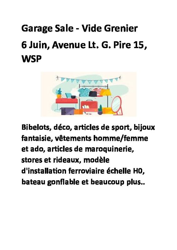 Brocante - Garage sale - vide grenier