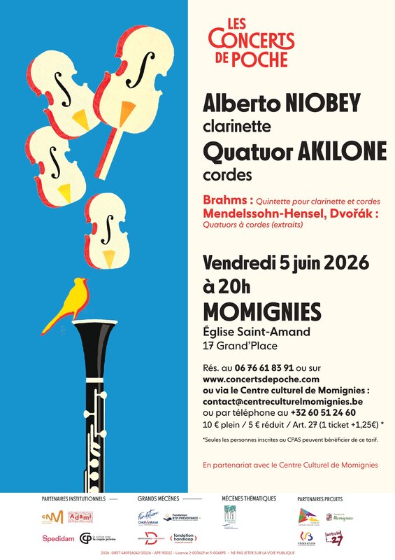 Concerts Concert classique : Quatuor Akilone Alberto Niobey