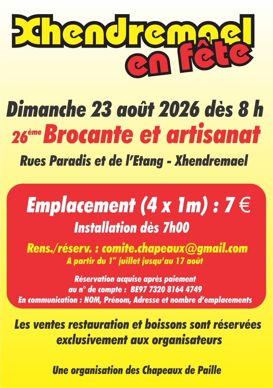  Xhendremael fête
