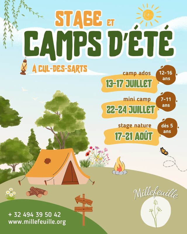 Stages,cours Camp nature été