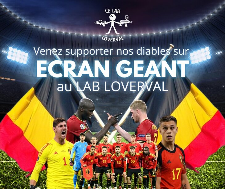 Soirées Belgique - Egypte Match direct Écran Géant Lab Loverval ! ⚽