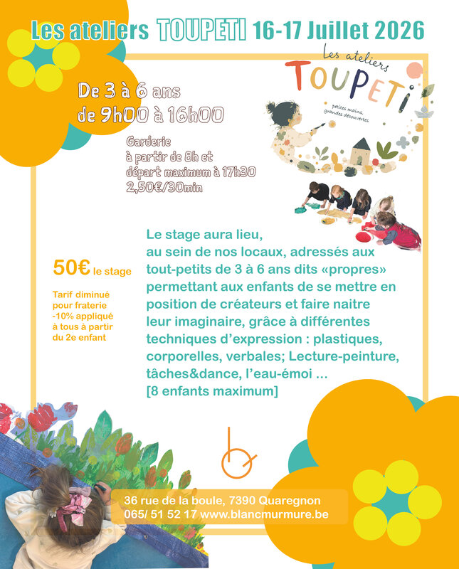 Stages,cours Atelier Toupeti