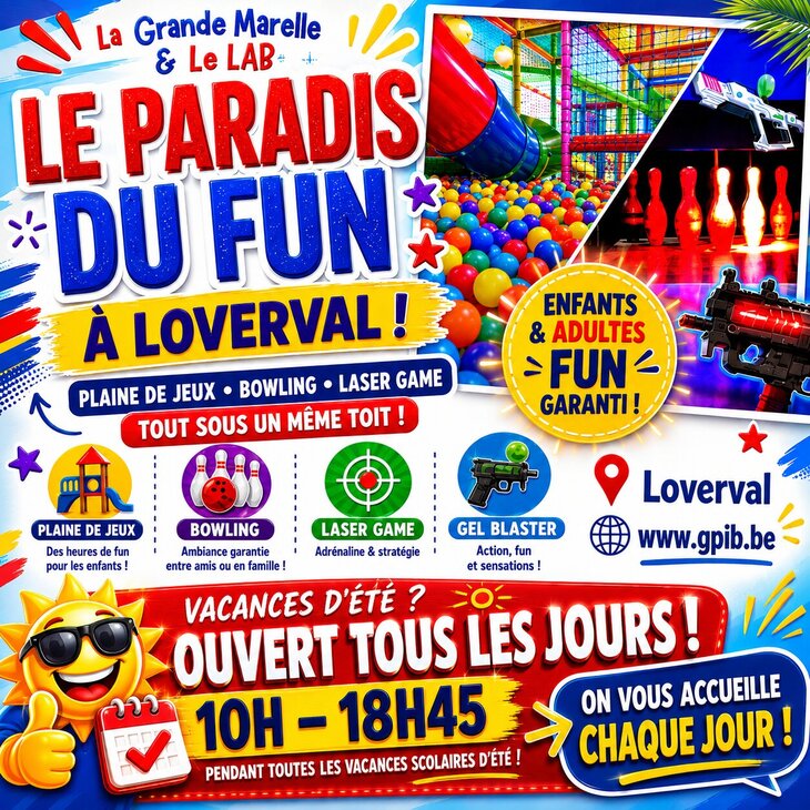Loisirs ☀️ Vacances d été : ouvert tous jours La Grande Marelle & Lab 