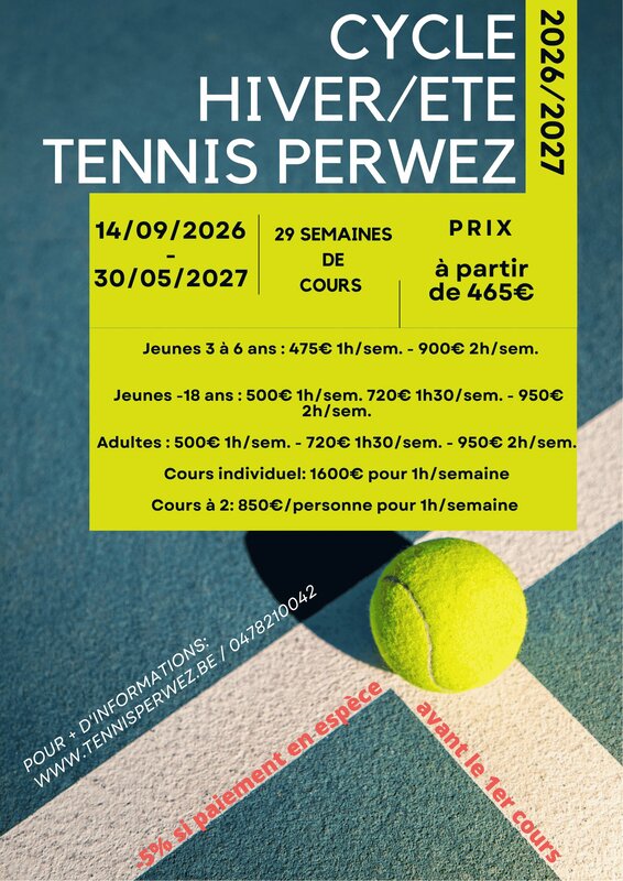 Stages,cours Cours tennis enfants
