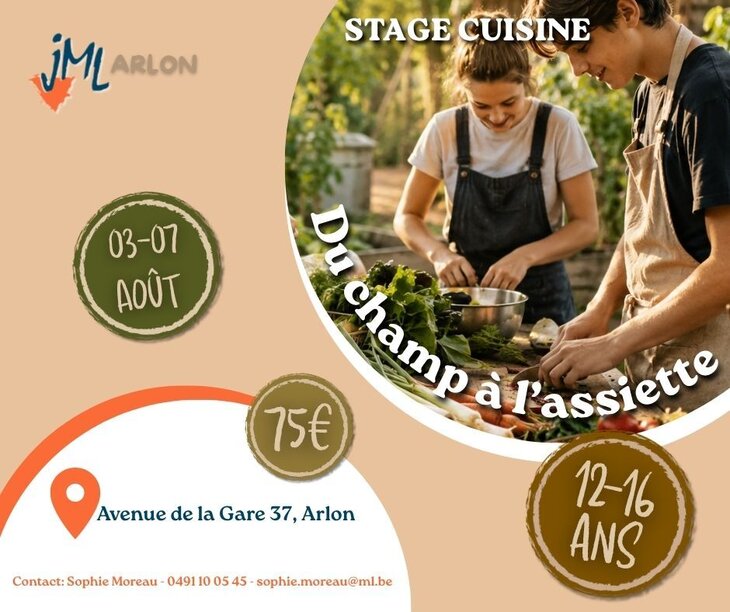 Stages,cours ✨ Stage cuisine : champ l assiette ✨