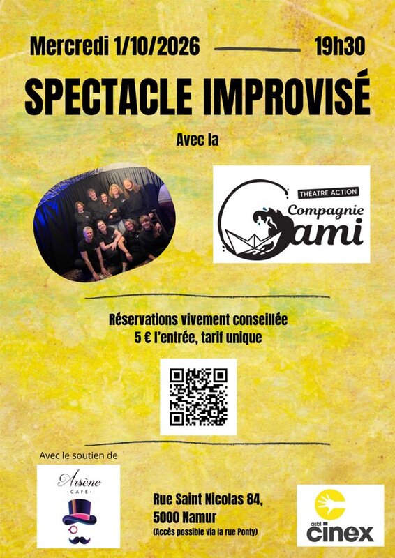 Spectacles Théâtre Action la   Compagnie Gami Spectacle improvisé