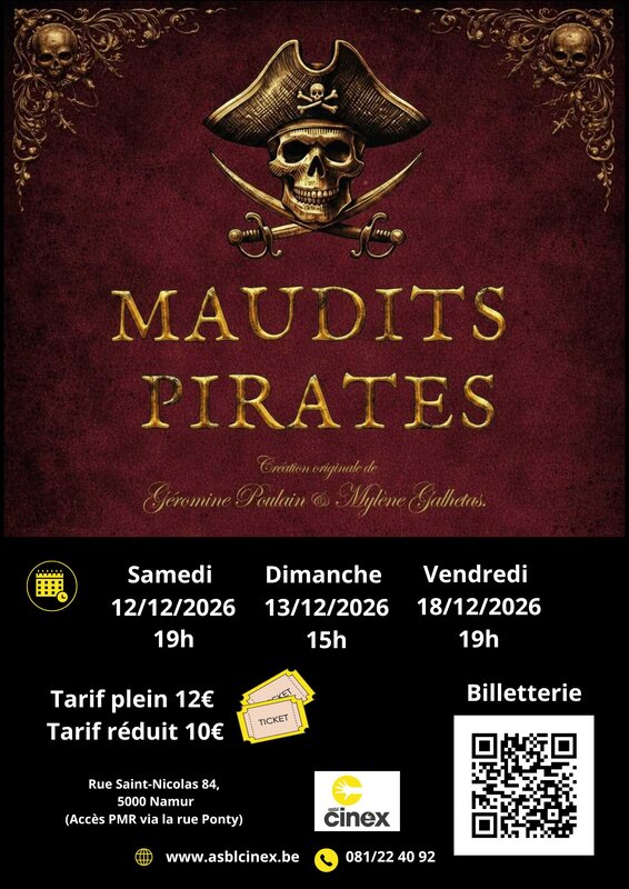 Spectacles La troupe   Maudits Pirates  