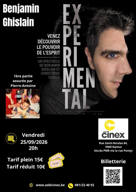 Spectacles Benjamin Ghislain : Experimental