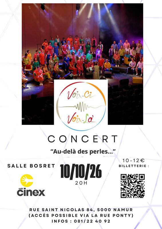 Concerts Chorale Voix-ci Voix-là Au-delà perles...  