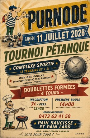 Loisirs Tournoi pétanque barbecue