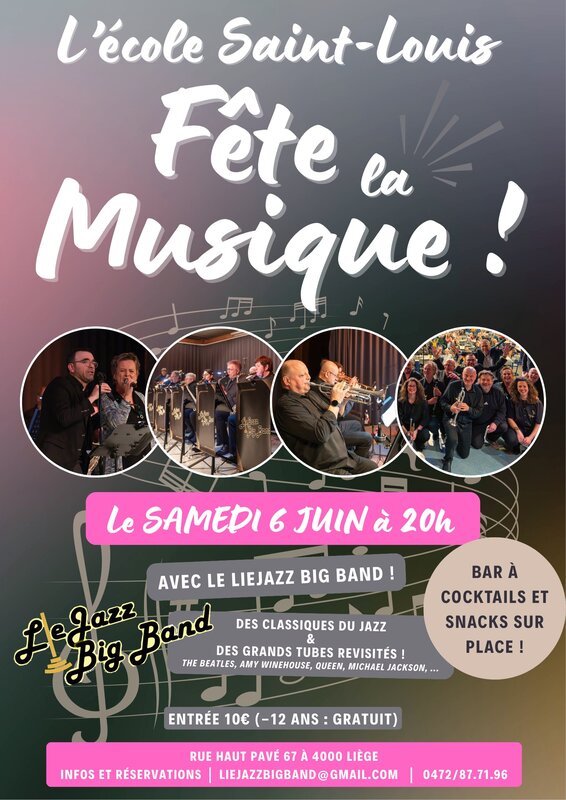 Concerts L école Saint-Louis fête musique avec Liejazz