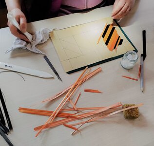 Stages,cours Atelier marqueterie paille