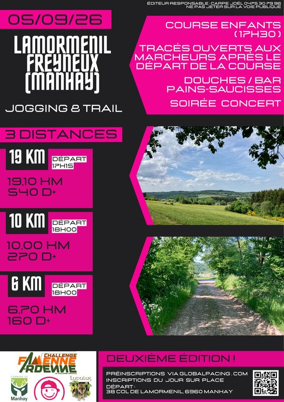 Loisirs Jogging trail Lamormenil-Freyneux