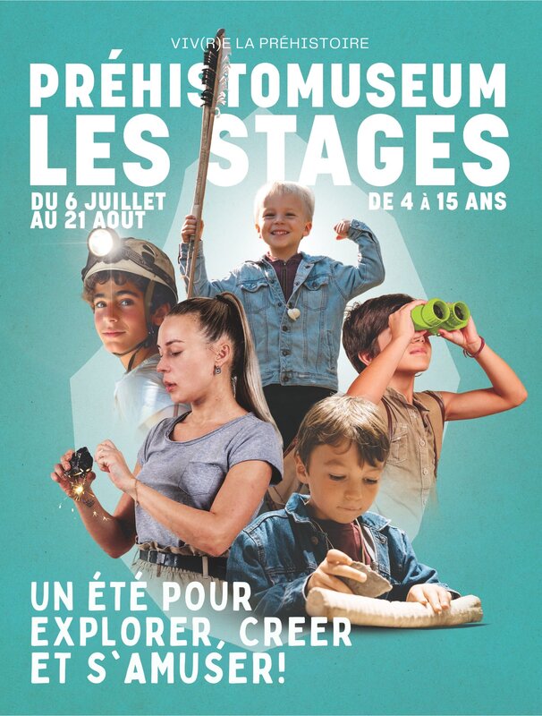 Stages,cours Les stages d été Préhistomuseum