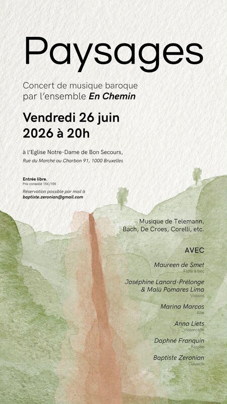 Concerts Concert l orchestre baroque Chemin
