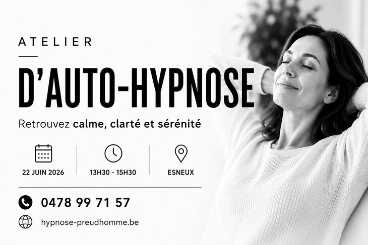 Stages,cours Atelier Auto hypnose gestion stress