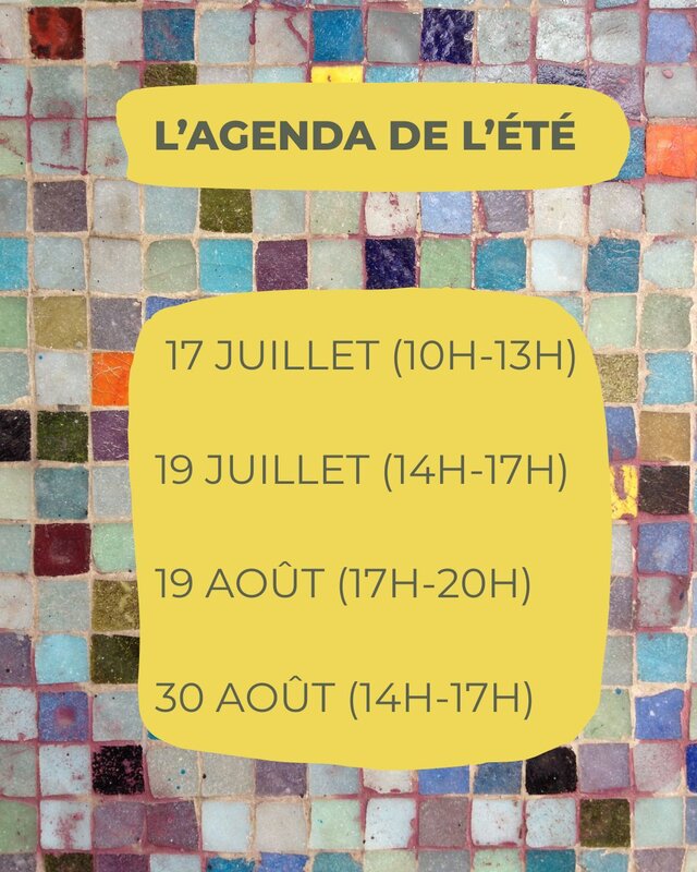 Stages,cours Initiation la Mosaïque