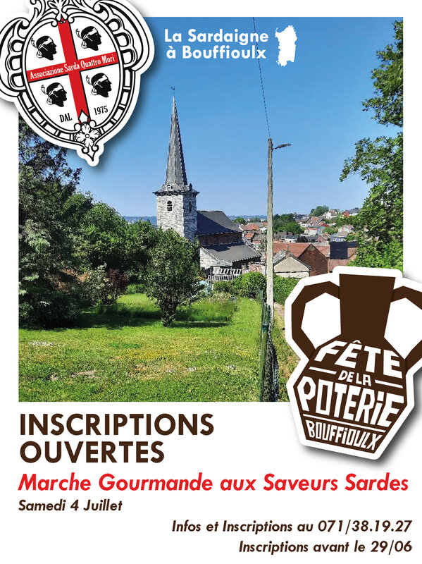 Loisirs Marche Gourmande Saveurs Sardes - Fête la poterie Bouffioulx