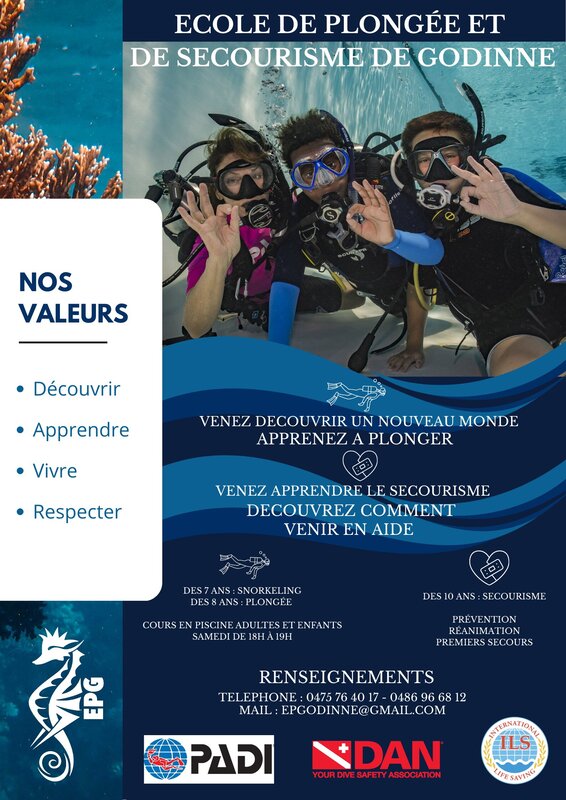 Stages,cours Plongée Sous Marine cours secourisme