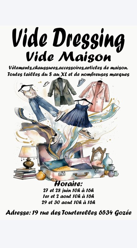  Vide dressing / vide maison
