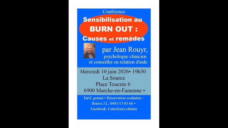 Conférences  sensibilisation au BURN Out :causes remèdes 