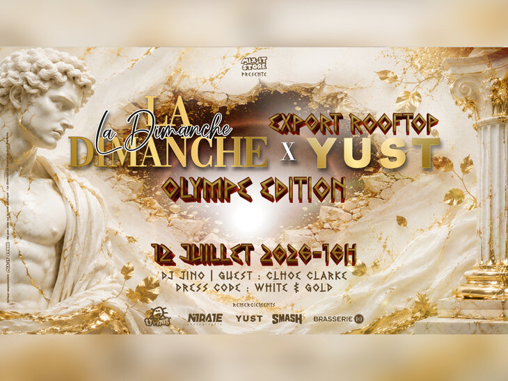 Concerts LA DIMANCHE x YUST ⚜️ OLYMPE EDITION SUMMER ROOFTOP