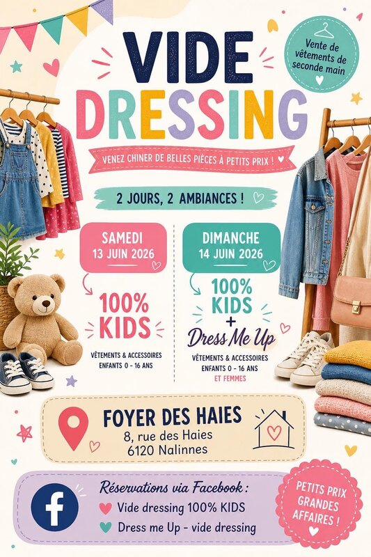 Loisirs Vide Dressing 100% Kids - Nalinnes