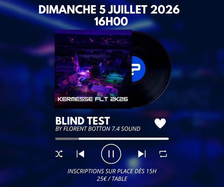 Soirées Blind Test la Kermesse Flt