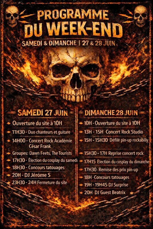 Loisirs Salon artisans tatoueurs concert rock