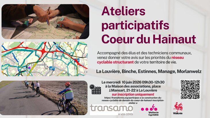 Conférences Atelier participatif pour définition réseau cyclable structurant régional