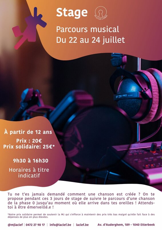 Stages,cours Stage  Parcours Musical 