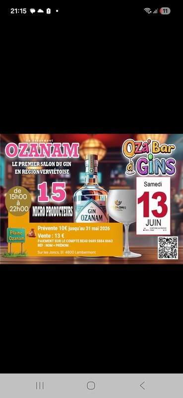 Loisirs Oza Bar Gins