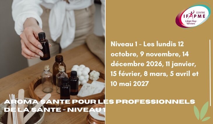 Stages,cours Formation aroma santé pour professionnels la santé - Niveau 1