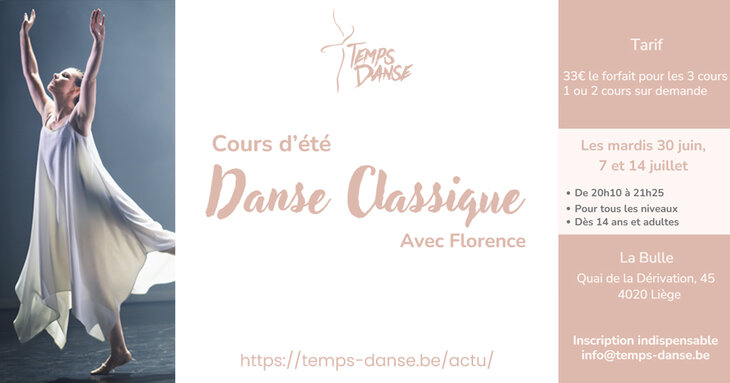 Stages,cours Cours d’été danse classique