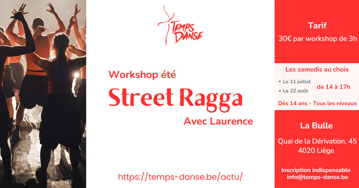 Stages,cours Workshop été - Street Ragga