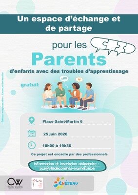 Stages,cours Espace d échange de partage pour parents d enfants avec troubles d apprentissa