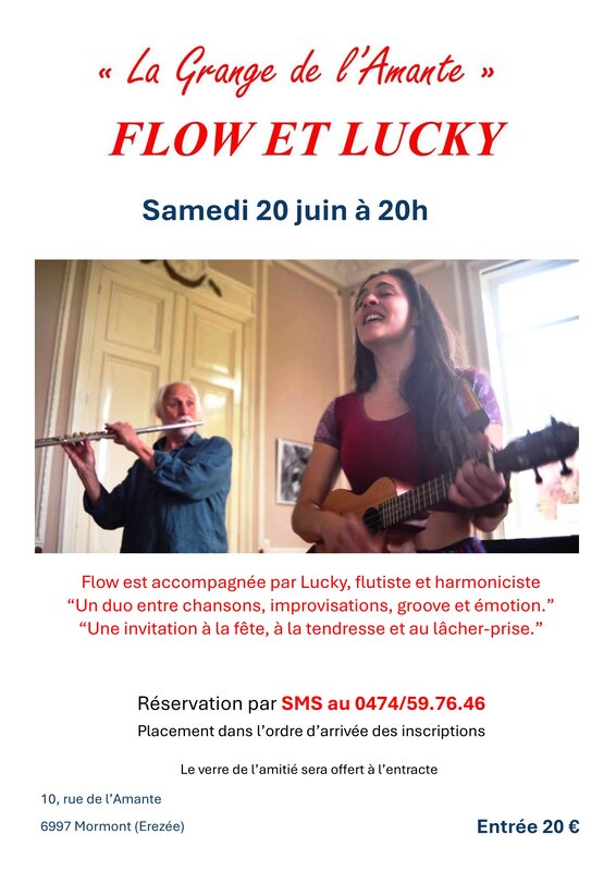 Concerts Concert réservation Sms 0474/59.76.46