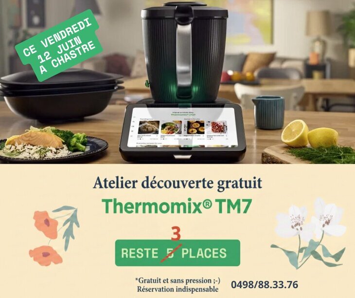 Stages,cours Atelier découverte gratuit Thermomix Tm7