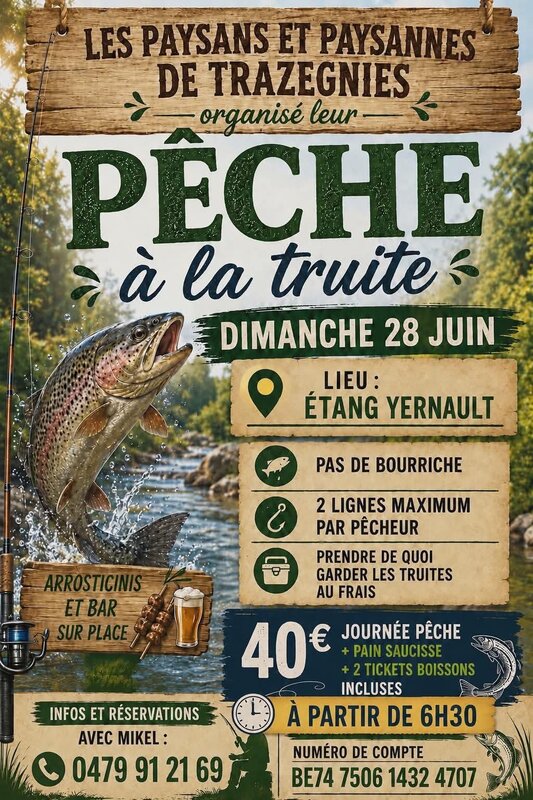 Loisirs Pêche la truite