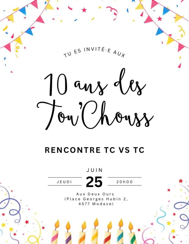Spectacles Spectacle d impro : anniversaire Tou Chouss
